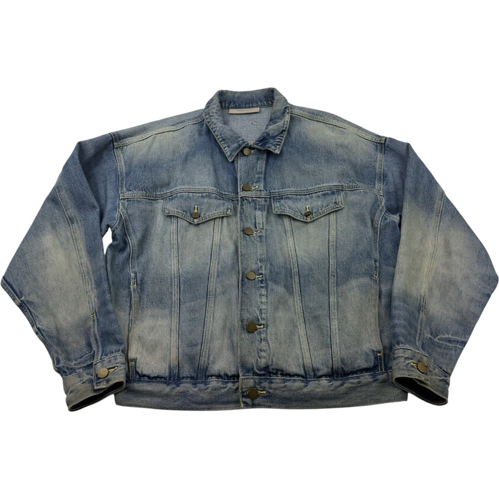Essentials Fear of God Blue Denim Button Up Jacket Men's‎ Size XS